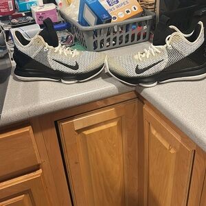 Black and White Athletic Shoes